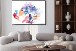 Plakat: Paryż w ujęciu akwarelowym