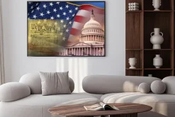 Plakat: Patriotyczne symbole - stany zjednoczone ameryki