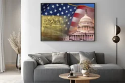 Plakat: Patriotyczne symbole - stany zjednoczone ameryki