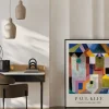 Plakat: Paul klee reprodukcja kolorowa architektura
