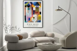 Plakat: Paul klee reprodukcja kolorowa architektura