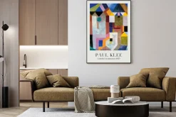 Plakat: Paul klee reprodukcja kolorowa architektura
