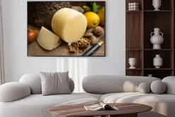 Plakat: Pecorino fresco, włoski ser twardy