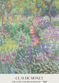 Plakat: Pejzaż ogród artysty w giverny reprodukcja claude monet