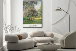 Plakat: Pejzaż park monceau reprodukcja claude monet