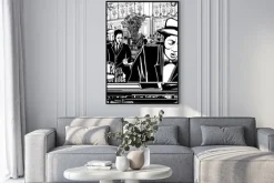 Plakat: Piano-jazz band w restauracji