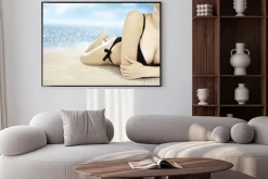 Plakat: Piasek i kobieta