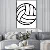 Plakat: Piłka siatkówka sztuka ikony dla aplikacji i witryn sportowych