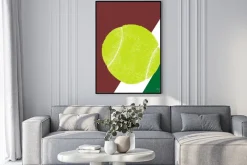 Plakat: Piłka tenisowa