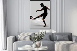 Plakat: Piłkarz pół woleja