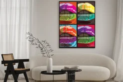 Plakat: Piękna kobieta usta ilustracji