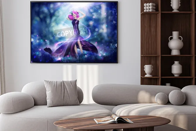 Plakat: Piękne bajki fantazji kobieta, portret fashion art