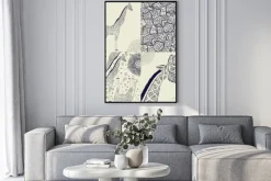 Plakat: Piękne dorosłych żyrafa. ręcznie rysowane ilustracji ozdobnych