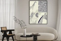 Plakat: Piękne dorosłych żyrafa. ręcznie rysowane ilustracji ozdobnych