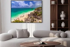 Plakat: Pięknej plaży tulum w meksyku