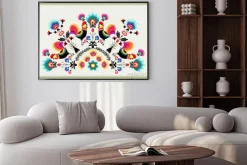 Plakat: Piękny wzór łowicki