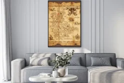 Plakat: Piracka mapa skarbów