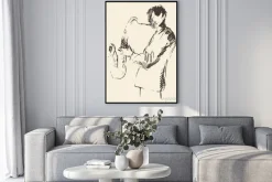 Plakat: Plakat jazzowy saksofon muzyka consept akustyczna