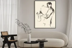 Plakat: Plakat jazzowy saksofon muzyka consept akustyczna