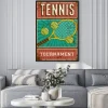 Plakat: Plakat retro z tenisem