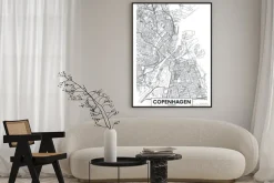 Plakat: Plan miasta kopenhagi