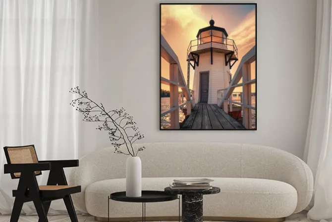 Plakat: Podwojenie point lighthouse w maine, usa