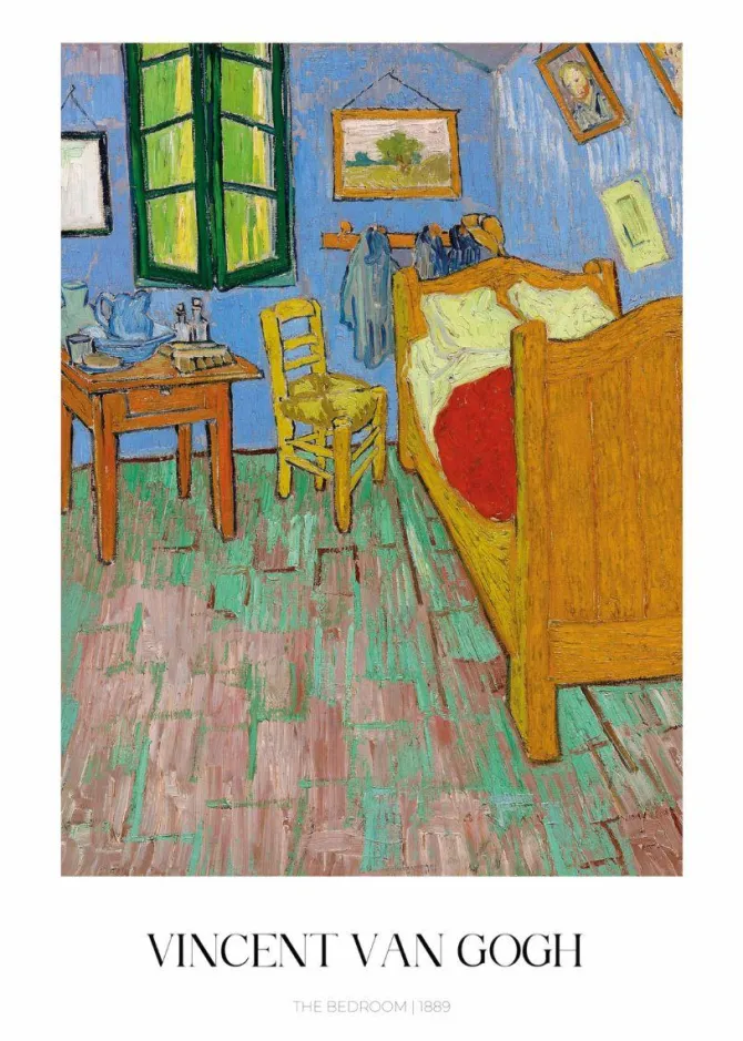 Plakat: Pokój van gogha w arles