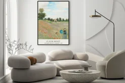 Plakat: Pole maków w pobliżu argenteuil claude monet