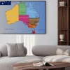 Plakat: Polityczna mapa australii