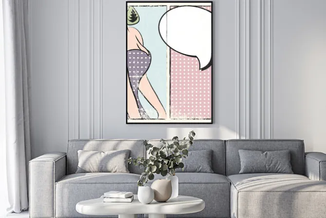 Plakat: Pop art, ilustracja w formacie wektorowym