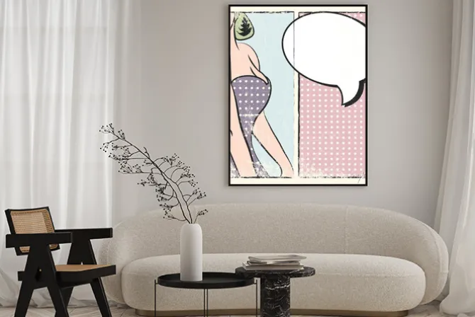Plakat: Pop art, ilustracja w formacie wektorowym