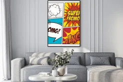 Plakat: Pop-artu komiks pęcherzyki projekt