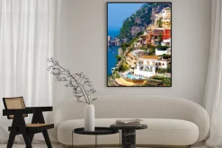 Plakat: Positano, włochy. wybrzeże amalfi