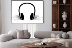 Plakat: Posłuchać muzyki