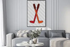 Plakat: Projektowanie sport zimowy