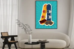 Plakat: Projektowanie sport zimowy