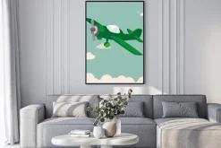 Plakat: Propellerflugzeug samolot vektor