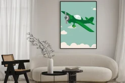 Plakat: Propellerflugzeug samolot vektor