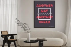 Plakat: Proste geometryczne motywacyjny plakat