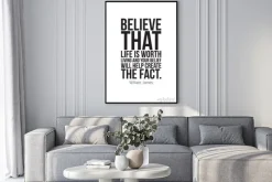 Plakat: Prosty klasyczny plakat motywacyjny dla biznesu