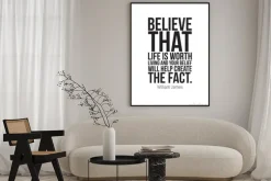 Plakat: Prosty klasyczny plakat motywacyjny dla biznesu