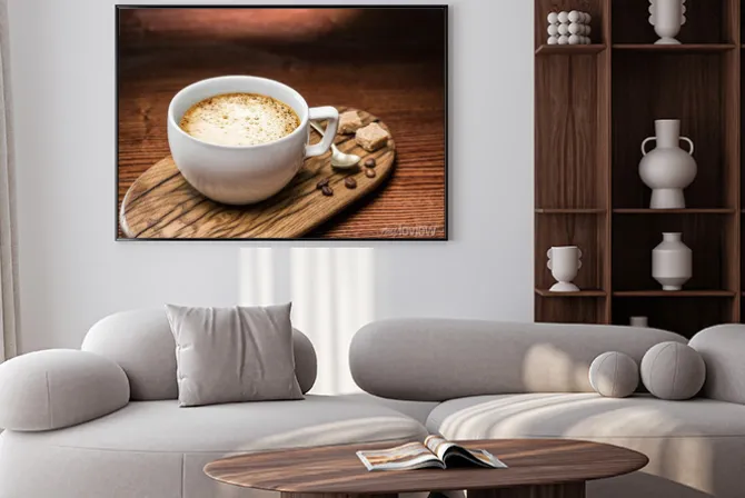 Plakat: Puchar cappuccino.