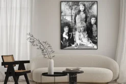 Plakat: Queen - uk group in 1976 from l brian may, roger taylor, john