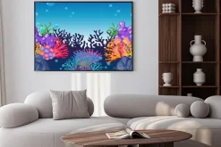 Plakat: Rafa koralowa pod oceanem