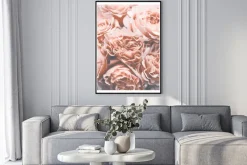 Plakat: Róże kwiaty w stylu retro