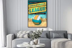 Plakat: Reklama klubu siatkarskiego