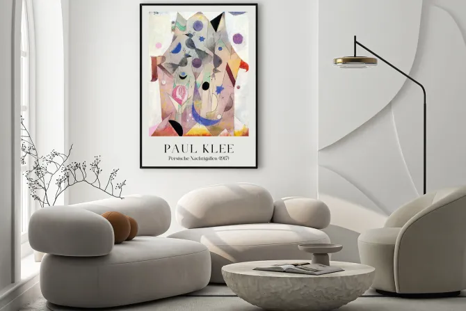 Plakat: Reprodukcja paul klee perskie nocne galerie