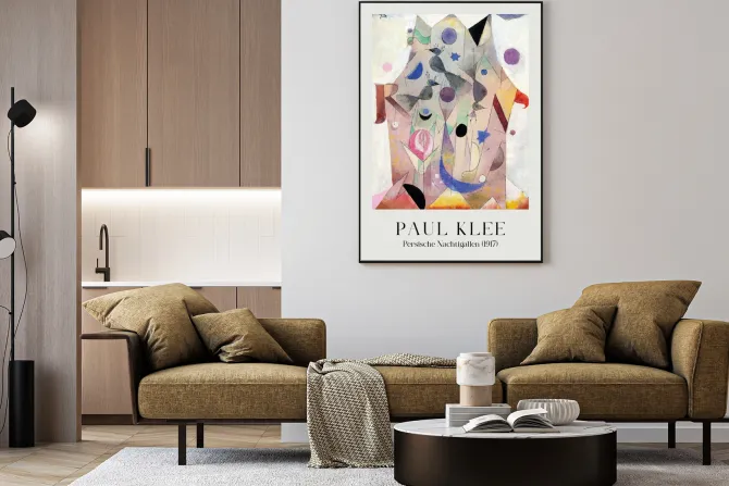Plakat: Reprodukcja paul klee perskie nocne galerie
