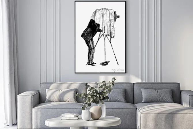 Plakat: Retro photographer