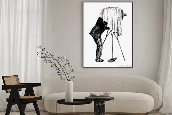 Plakat: Retro photographer